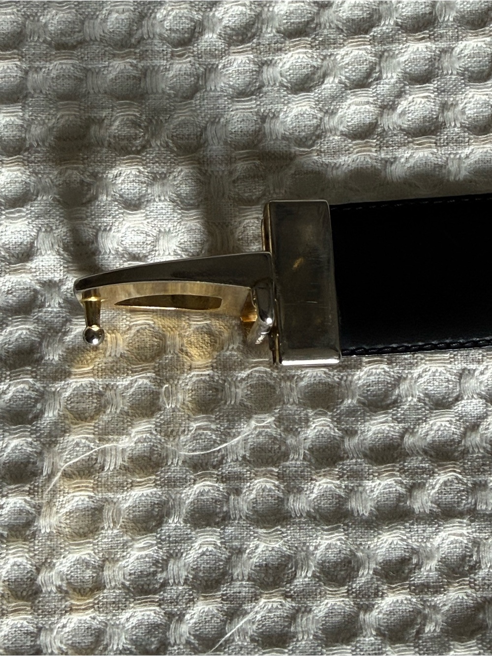 Rare Vintage Dior unisex black/brown reversible Belt Silver&Gold Dior D Buckle - Picture 3 of 8
